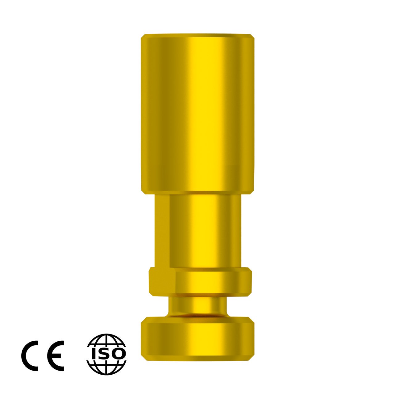 100x Dental Fixture Analog – Regular Platform (RP), Conical Connection Hex 2.65mm, Stainless Steel