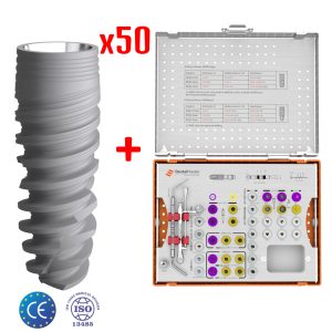 Buy 50pcs DentalMaster DMDriving Implants Get Universal Surgical Kit for Free